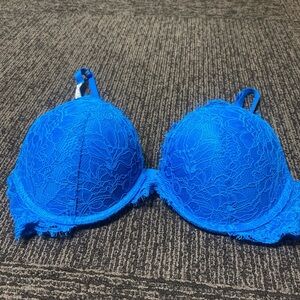 Royal blue push up Victoria’s Secret bra